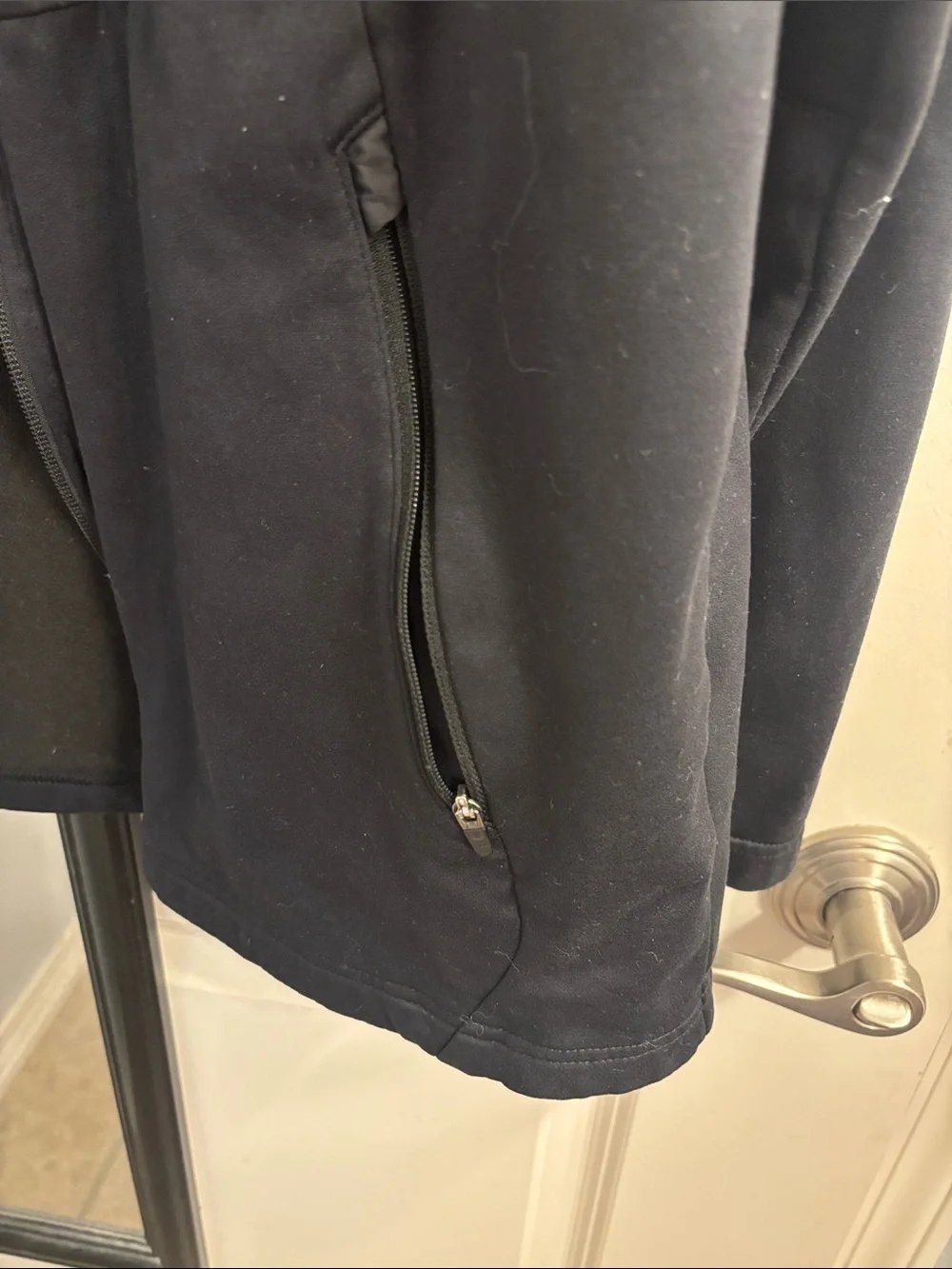 The North Face Black Hybrid Lightweight Fleece Jacket